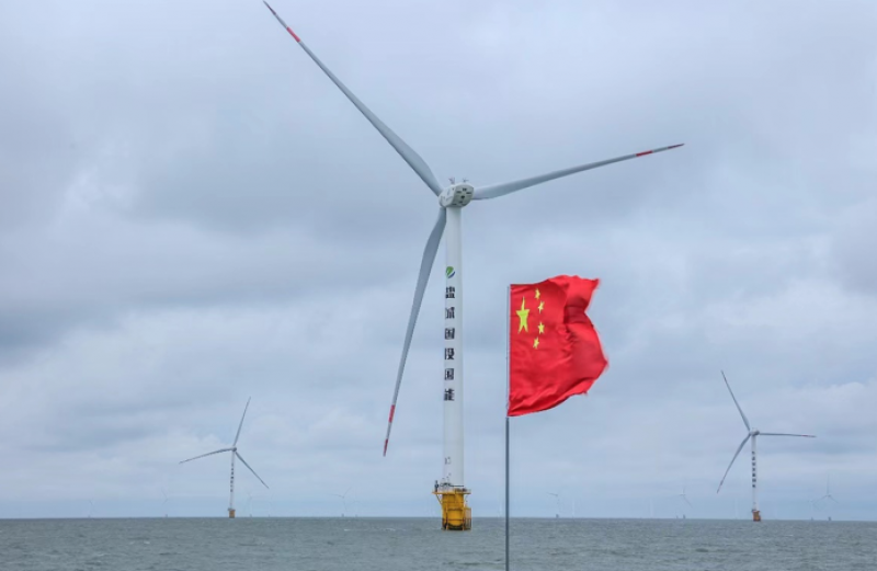 政策支撑、企业加码，风电下一战场深远海？实探盐城海上“金风”绿电｜风电近距离