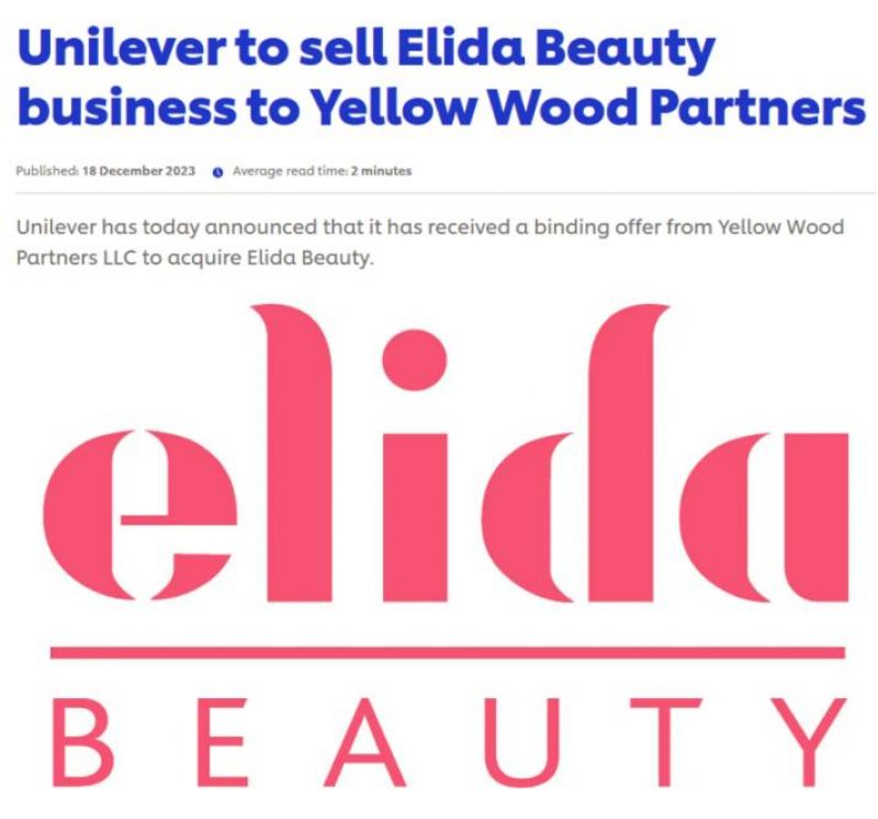 打包出售Elida Beauty超20个品牌,联合利华继续“甩包袱” 打包出售Elida Beauty超20个品牌,联合利华继续“甩包袱”