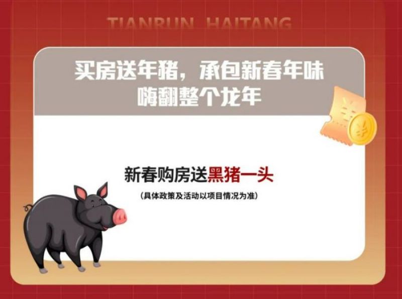 返乡置业送200斤大黑猪！1月百强房企销售额锐减，2月疯抢布局欲抢收“春节档”
