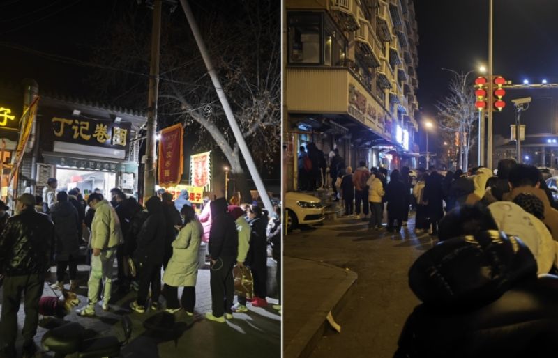 凌晨五点排起长龙!“早点大城”天津迎来春节旅游热,京冀游客约占四成|新春走基层 凌晨五点排起长龙!“早点大城”天津迎来春节旅游热,京冀游客约占四成|新春走基层